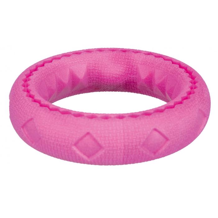Hundeleksak för vatten och land Flytande Ring Pink