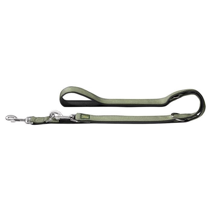 Hundlinje Neopren 200 cm vändbar olivsvart