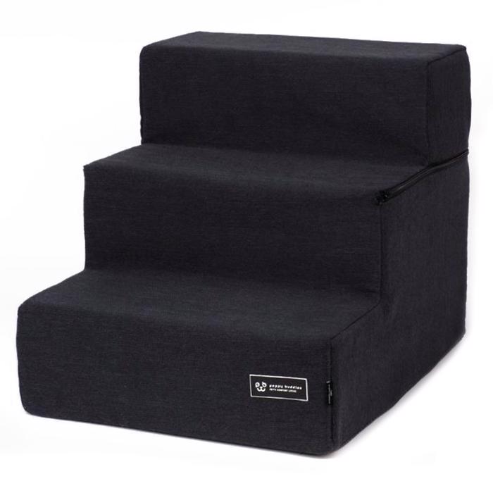 Nordic Paws Cozy Soft Trappa för Hunden i Svart