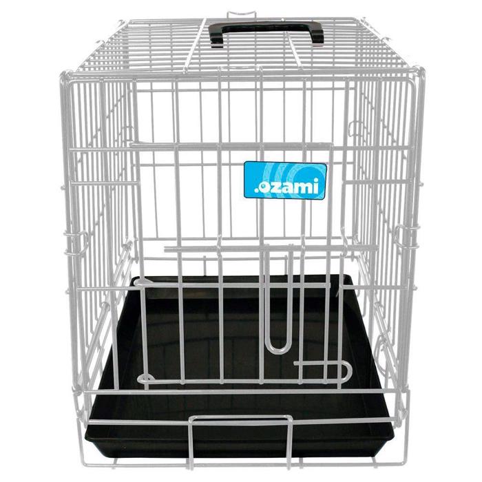 Ozami Hundbur med 2 Dörrar i Metall Vit