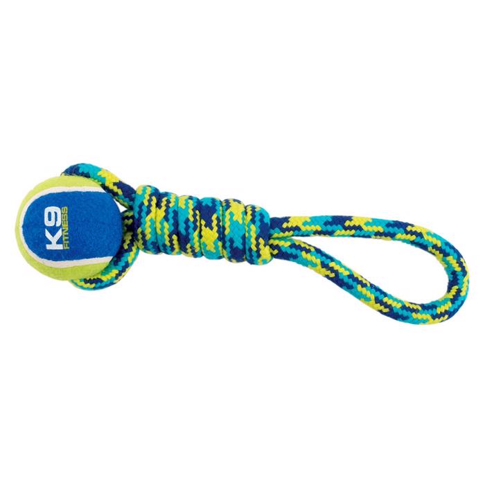 Zeus K9 Fitness Rope handtag med tennisboll