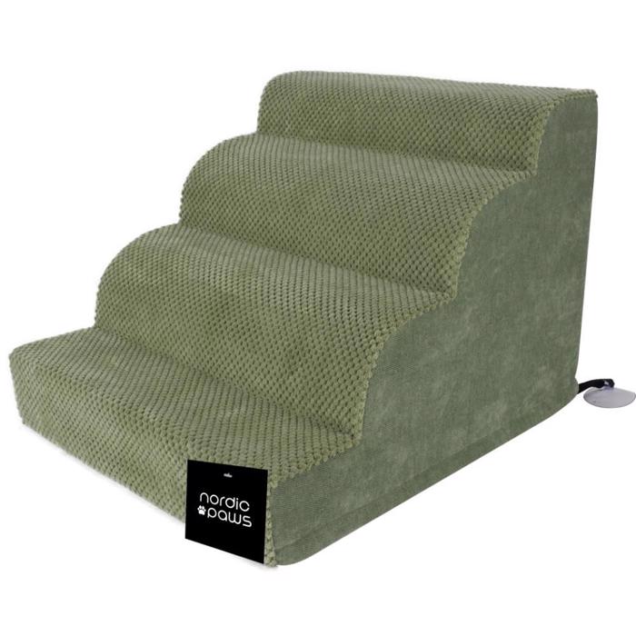 Nordic Paws Hundtrappa Soft Rund Enkel Tillgång Till Soffa & Säng Army