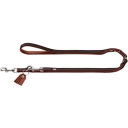 Hunter Cody Leather Dog Line i mörkbrun och konjak 200cm