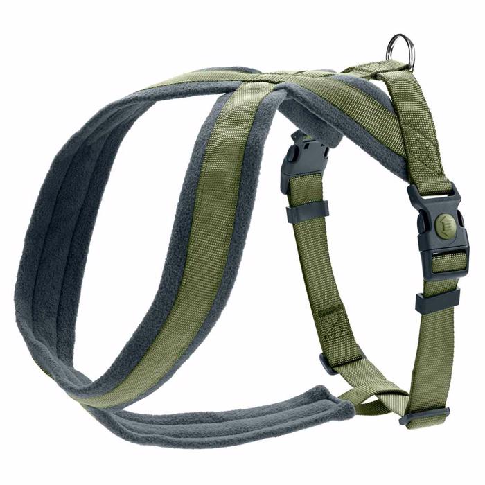 Hunter London Comfort vadderad hundsele i olivgrön