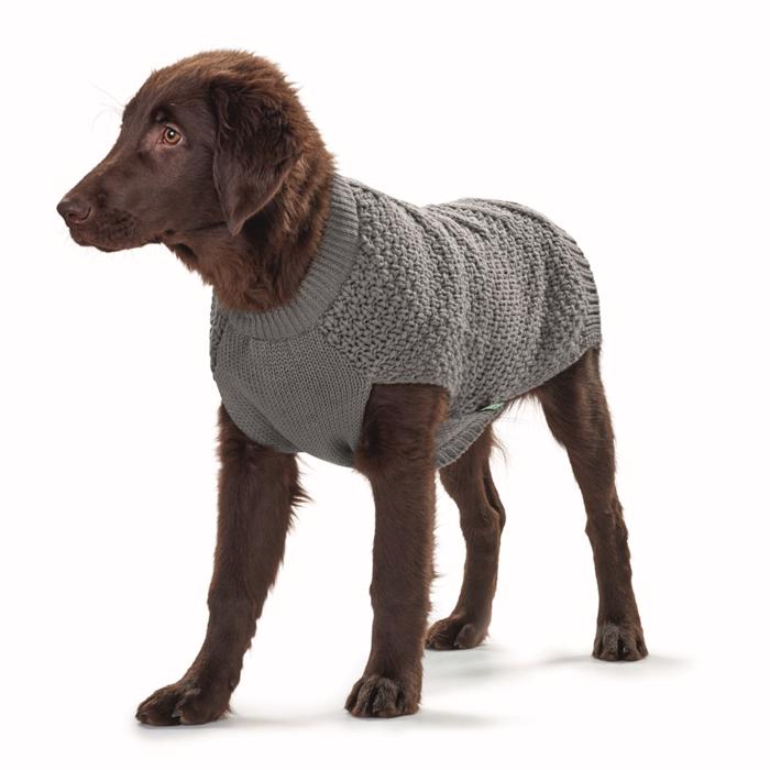 Hunter Hund Stickad Tröja Design Malmö Vacker Musgrå