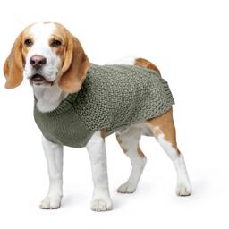 Hunter Hunde Stickad Tröja Design Malmö Khaki Grön