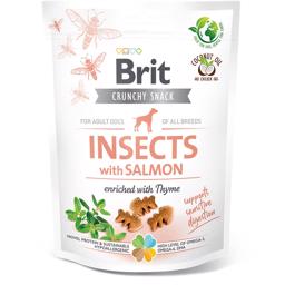 Brit Care Crunchy Snack Insects Lax berikad med timjan 200 gram