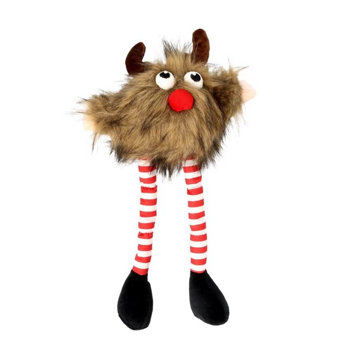 HundLeksak Festliga Fætter JUL Långben Plysch Ren 46cm