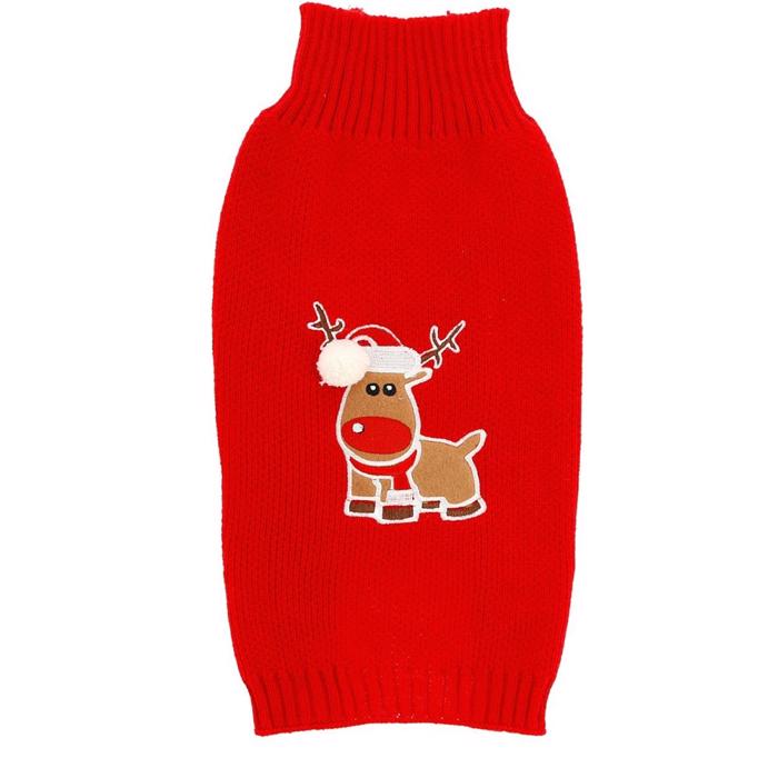 Festlig jultröja med renar på ryggen God Jul