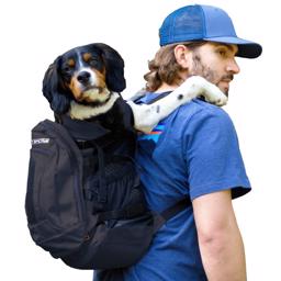K9 Sport Sack AIR PLUS2 Hundryggsäck Hundar på tur SVART