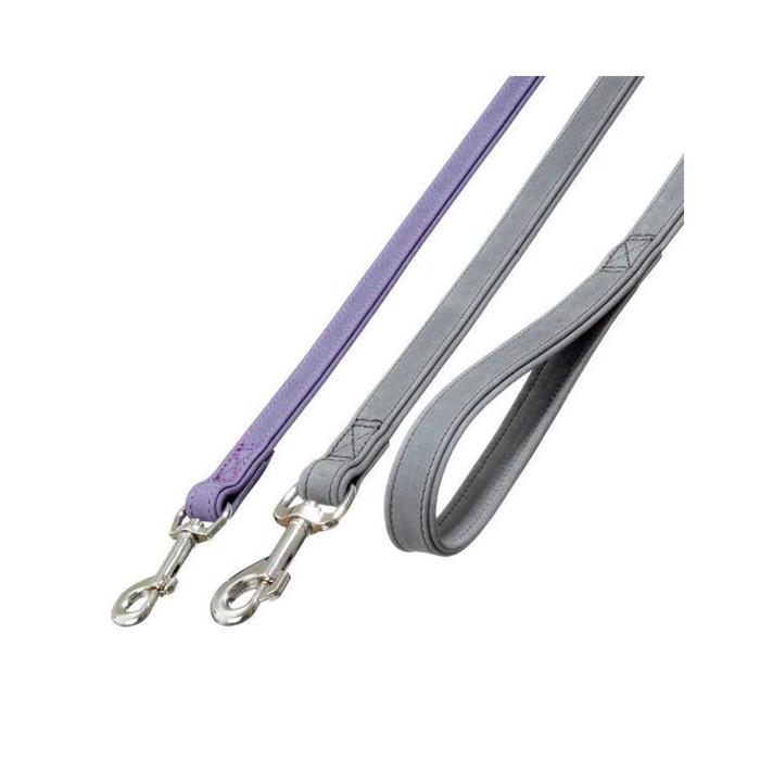 Dog Buffalo Adjustable Leather Line i PURPLE 200 cm. x 10 mm.