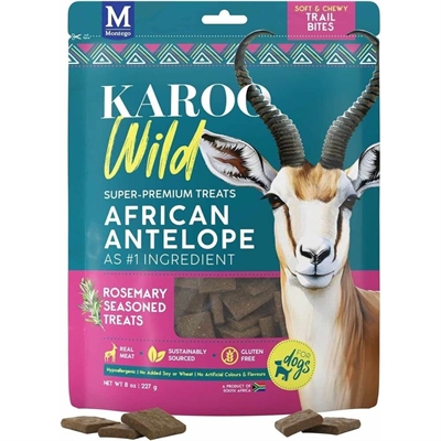 KAROO Wild Super Premium Trail Bites Färskt Antilopkött & Rosmarin 227g