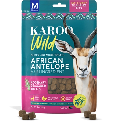KAROO Wild Training Bites Soft & Chewy Antilopkött & Rosmarin 113g
