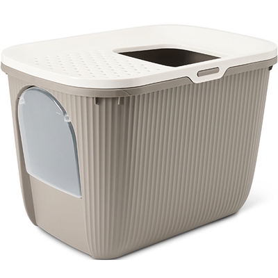 Savic Kattetoalett En Äkta EASE IN Kattlåda Smart & Modern TAUPE