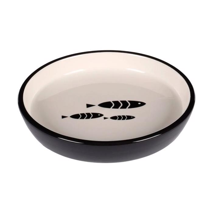 Flamingo Design Sardi Low Ceramic Cat Bowl 250ml