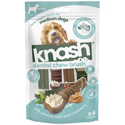 Knash Dental Chew Brush Hundens Vegetabiliska Tandborste MEDIUM