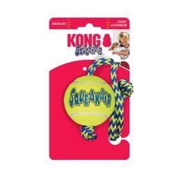 Kong AirDog Squeakair Ball The Fat King Ball Med Rep Gul