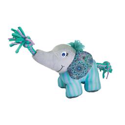 KONG Carnival Knots Den blå och turkosa elefanten