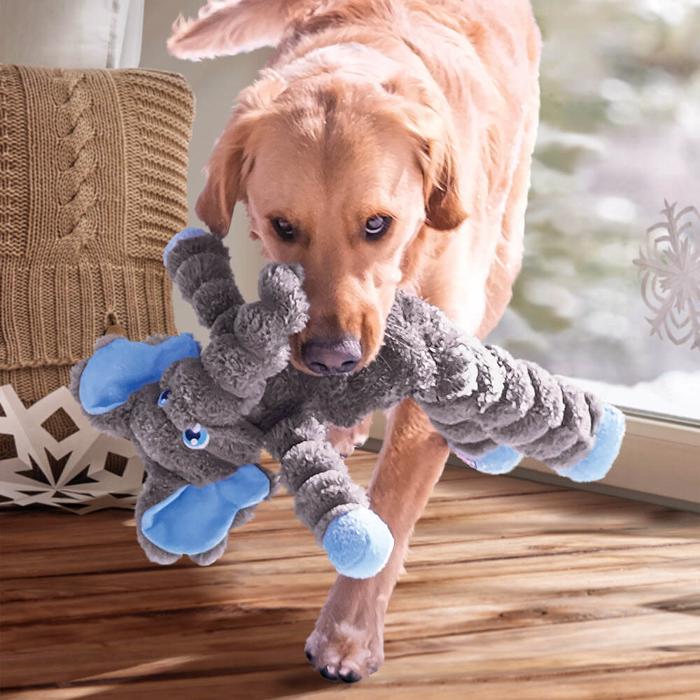 Kong Shakers Crumples Elephant Kram Elefanten Rolfi XL