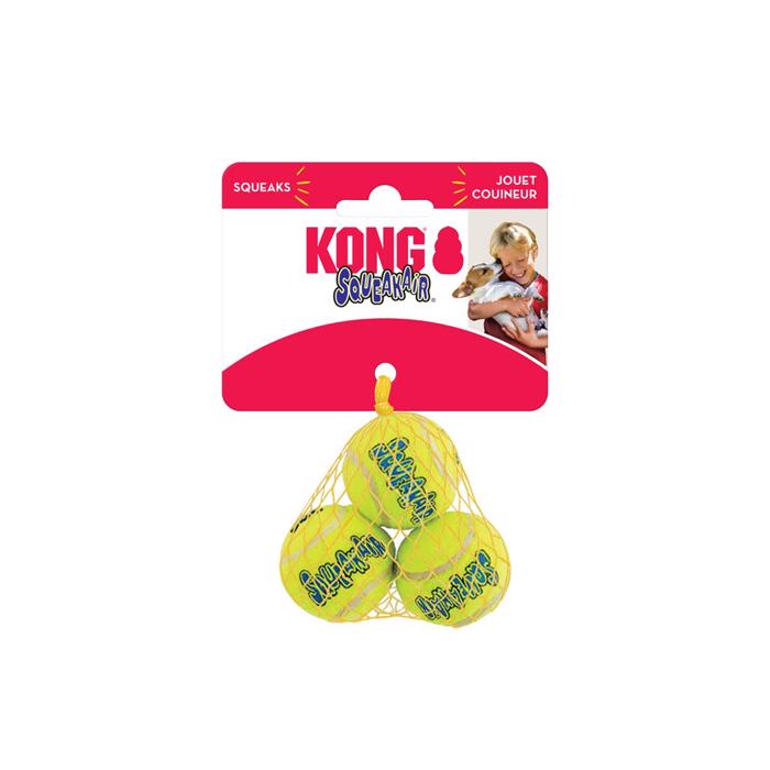 Kong AirDog Squeakair Tennisboll X-SMALL 3-PACK