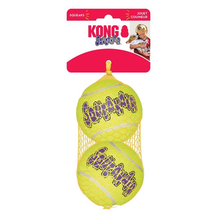 Kong AirDog Squeakair Tennisboll STOR 2-PACK