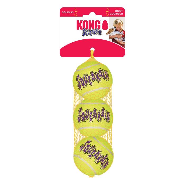 Kong AirDog Squeakair Tennisboll SMALL 3-PACK