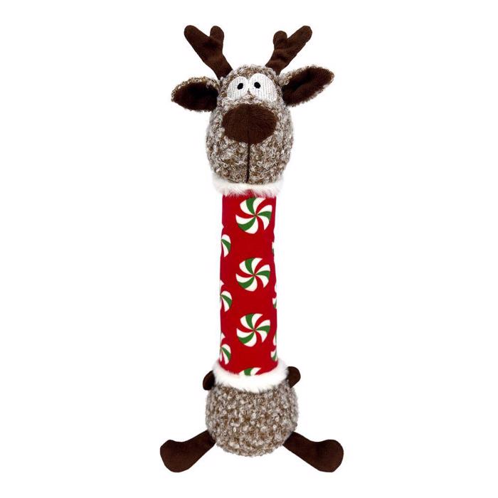 KONG Holiday Shakers Luvs Ren Rudolfi X-mas RÖD