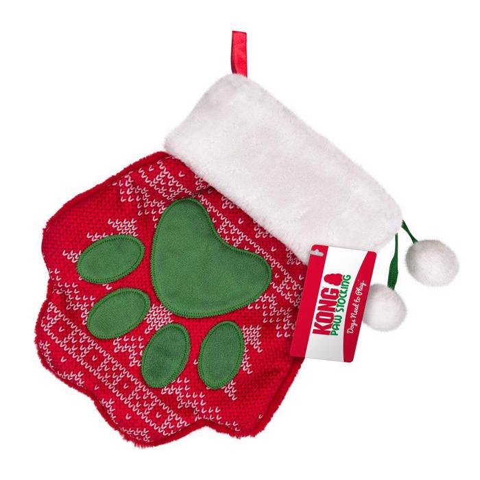KONG Holiday Stocking Paw Dogs julstrumpa paketkalender 