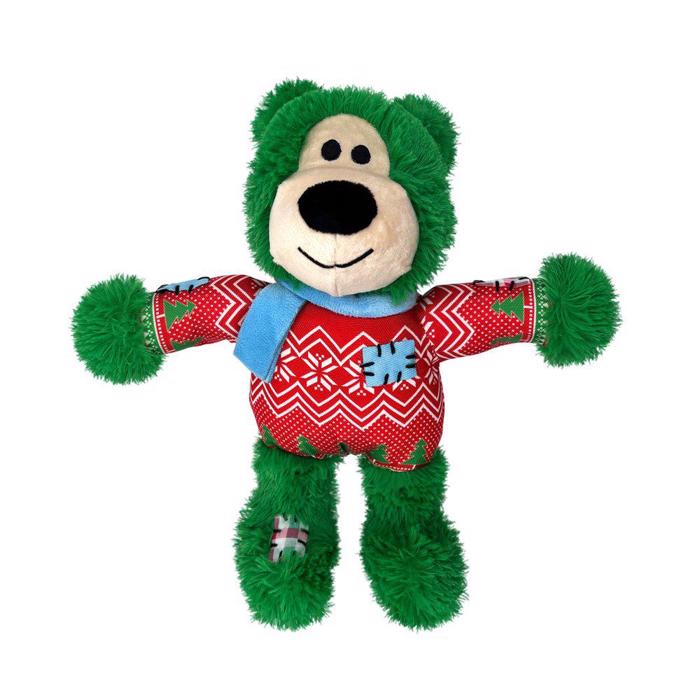KONG Holiday Wild Knots Bear Röd julnalle Möt Green Snoppy