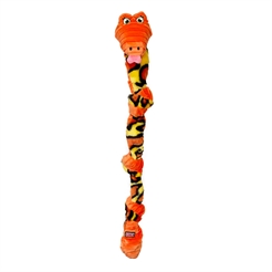 Kong Knots Snake Hundleksak Snake Siea Orange Mix