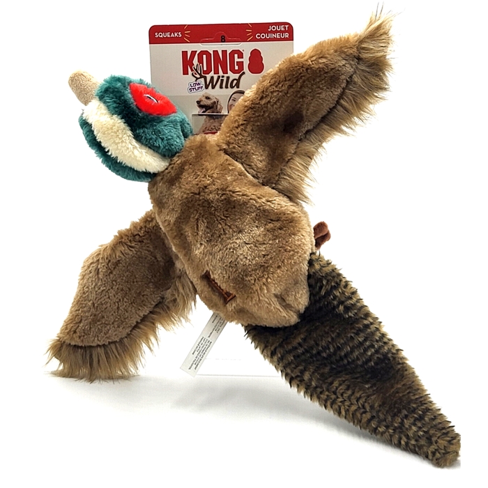 Kong Wild Low StuffPheasant Hundbamse Lätt Fylld Fasanen Mynte