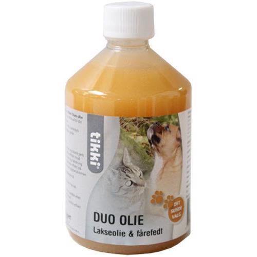 Tikki Duo olie mix af fårefedt og lakseolie 500 ml