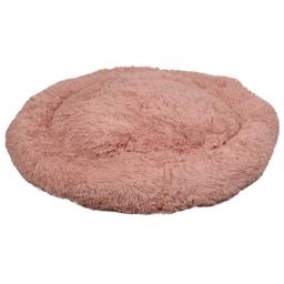 Cream Donut Relax Fleece Dog Bed Fluffy Old Pink 90cm