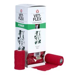 Kruuse Power Vet Flex Självhäftande bandage Röd Veterinärens val 10cm 