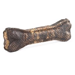 Handgjort pressat tuggben från laxskinn 12cm