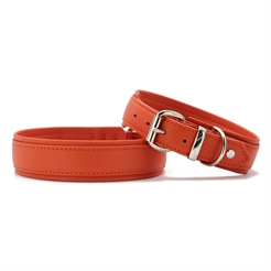 Läderkrage Modell Classic Soft Holi Mandarine