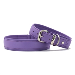 Läder Halsband Modell Classic Soft Holi Purple