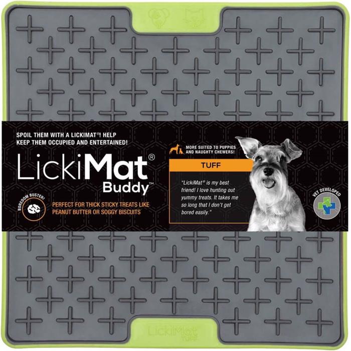 LickiMat Hundmatsmatta Buddy TUFF Matning Med Aktiveringsgrön