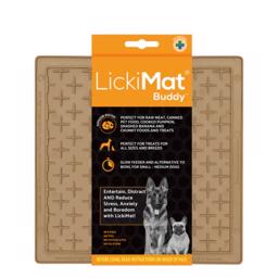 LickiMat BUDDY Aktivitetsmatta i silikon i färgen Coffee