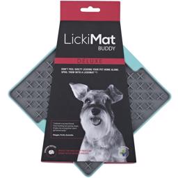 LickiMat hundmat kan ha Buddy Turquoise Deluxe Feeding med aktivering