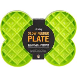 LickiMat Slow Feeder Plate Matskål För Snabbätare Grön