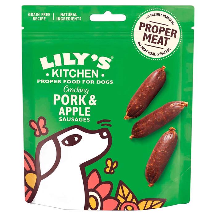 Lilys Kitchen knäcker fläsk och äppelkorv