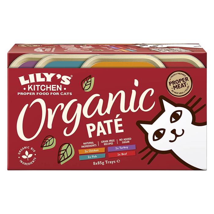 Lily\'s Kitchen Organic Pate For The Cat Multipack 8 x 85g