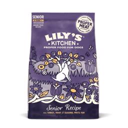 Lily's Kitchen Spannmålsfritt foder för äldre hundar m. Kalkon , öring & vit fisk