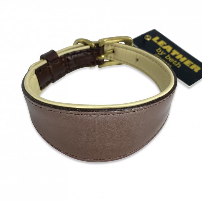 Läder från Beth Collar för Mynder Cognac & Cream