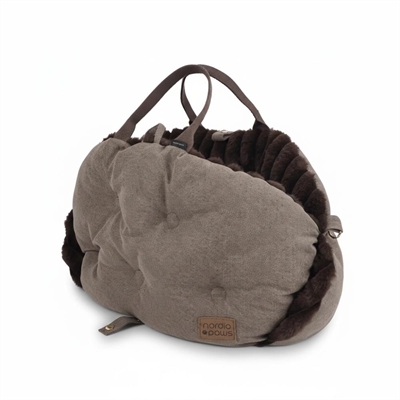 Nordic Paws Bärväska För Hunden Design Mara Mocca Brun