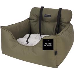 Nordic Paws Cozy DeLuxe Designer Bilbarnstol & Säng Army