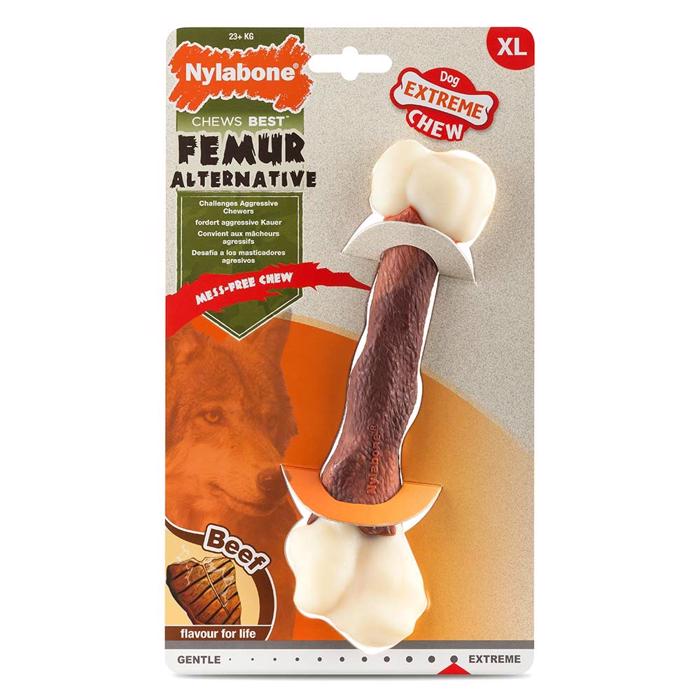 Nylabone Extreme Chew Femur Tuggleksak Med Oxsmak XL
