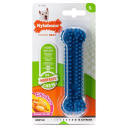 Nylabone Moderat Dental Chew Bone Kycklingleksaker med kycklingsmak