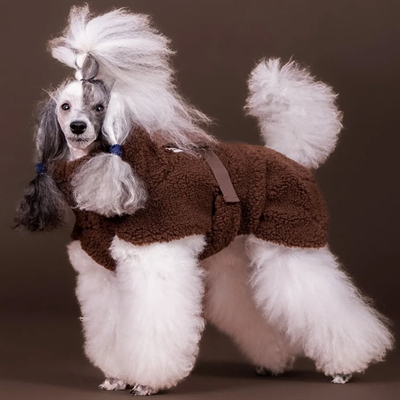 Paikka Sherpa Hundtröja Lyxig Fluffig Jacka Olive